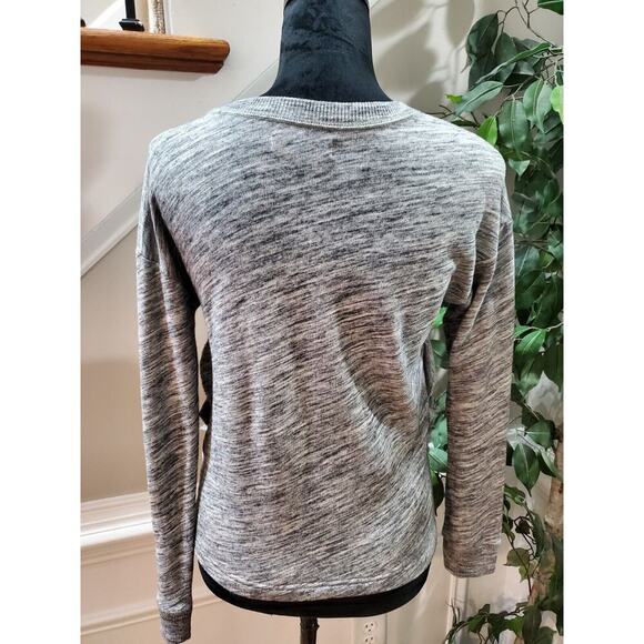 Abercrombie Women's Gray Cotton Round Neck Long Sleeve Pullover Knit Sweater S - Picture 7 of 13